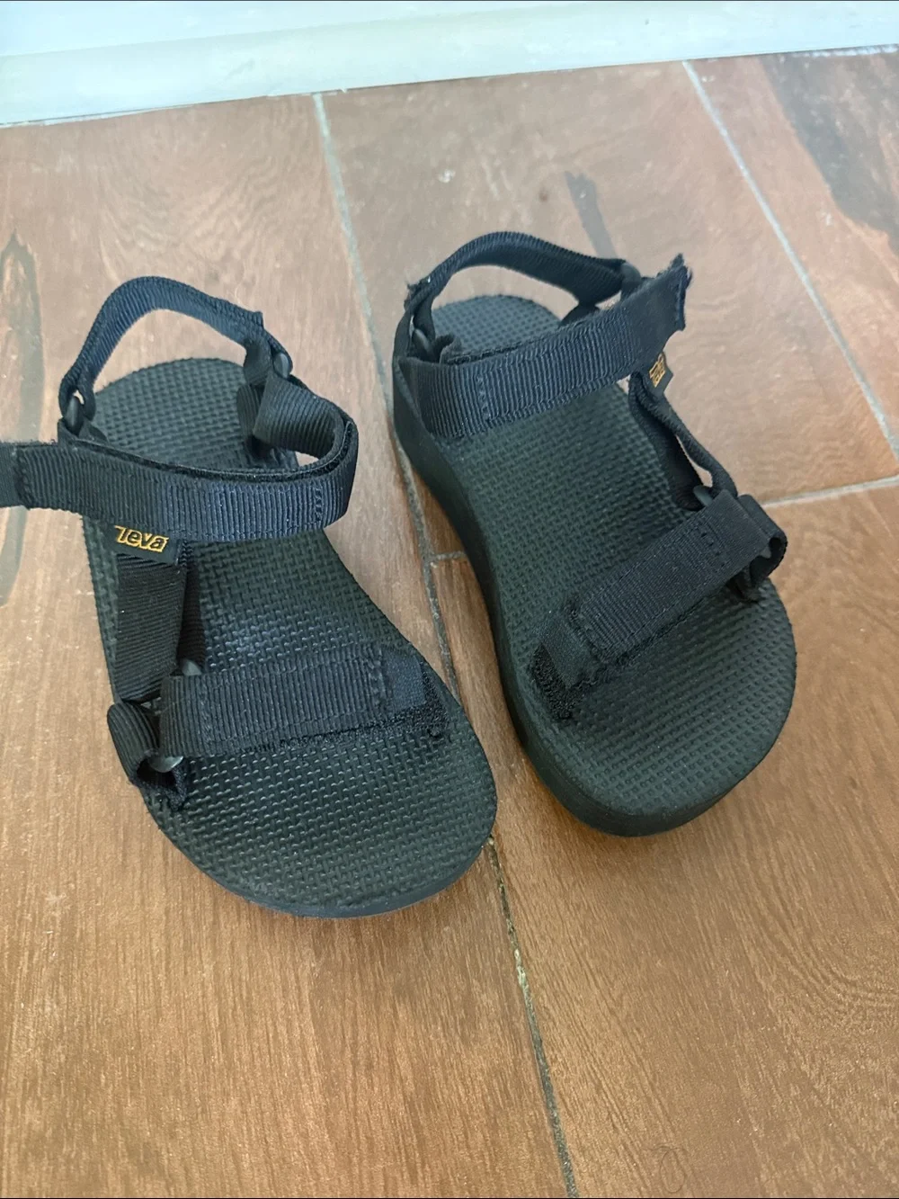 Teva Kids Black Adjustable Sport Sandals